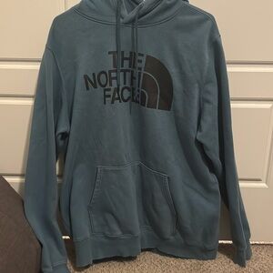 men’s north face big logo hoodie XL